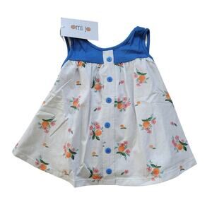 Omi Jo Childhood Sleeveless Blue Oranges Tunic